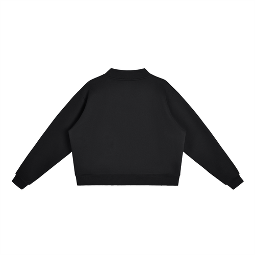 "Maybe Coffee is Addicted to Me" Mock-Neck Crew Sweatshirt