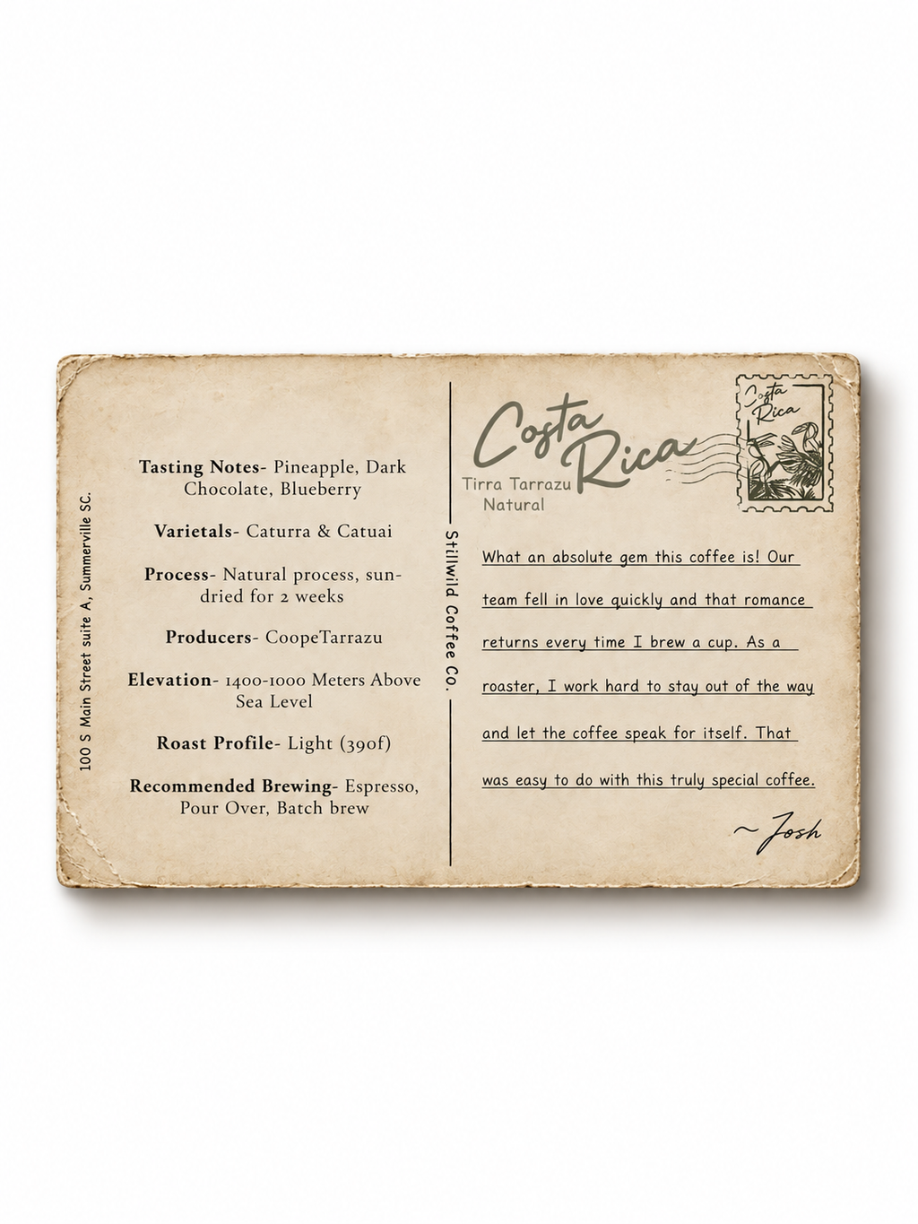 Costa Rica Tirra Tarrazu Coffee Beans