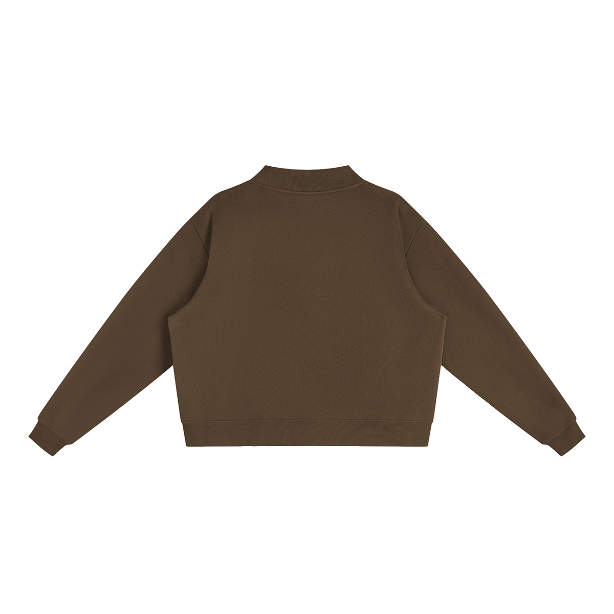 "Maybe Coffee is Addicted to Me" Mock-Neck Crew Sweatshirt