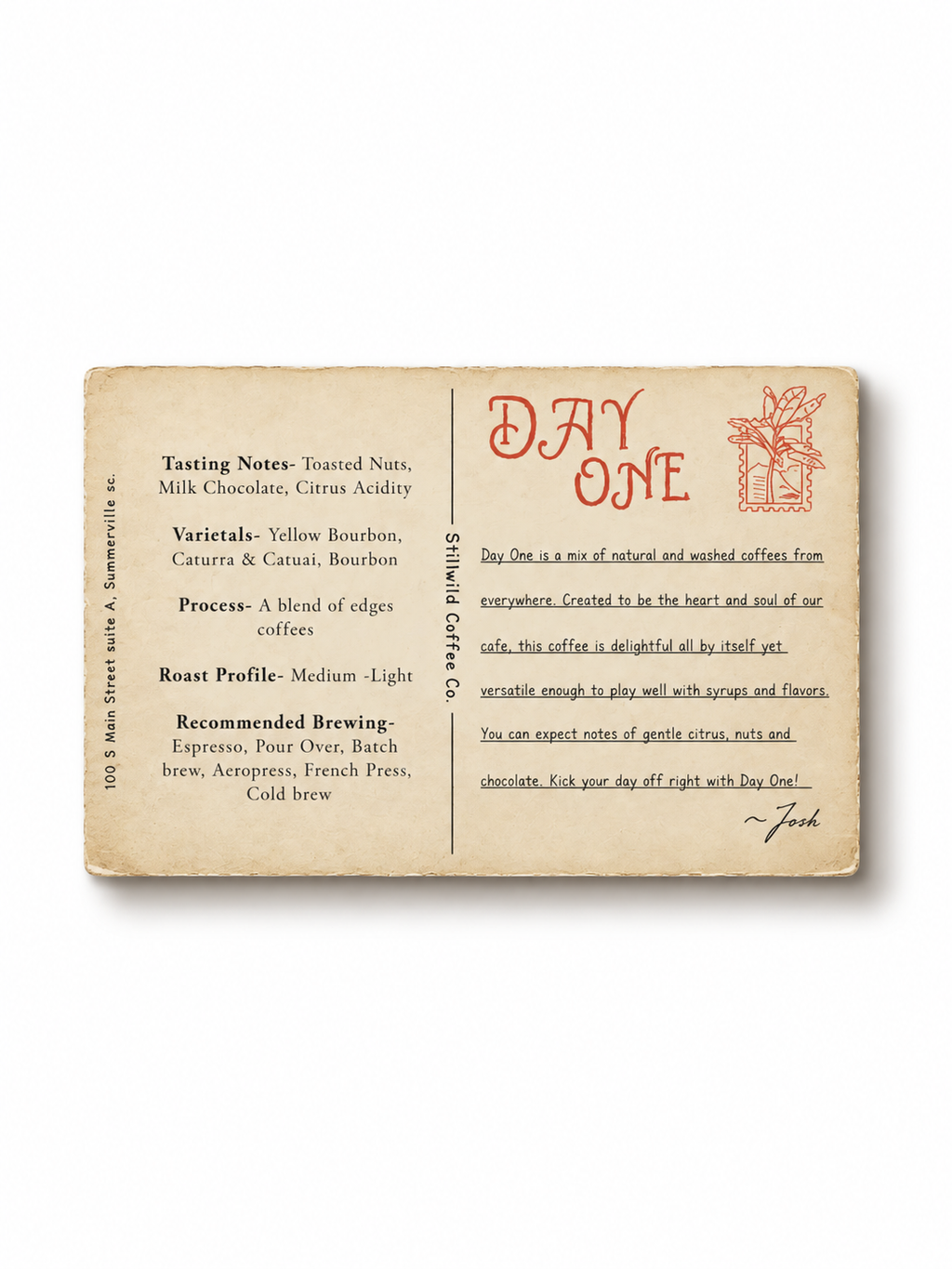 Day One Espresso Blend - Whole Bean Coffee