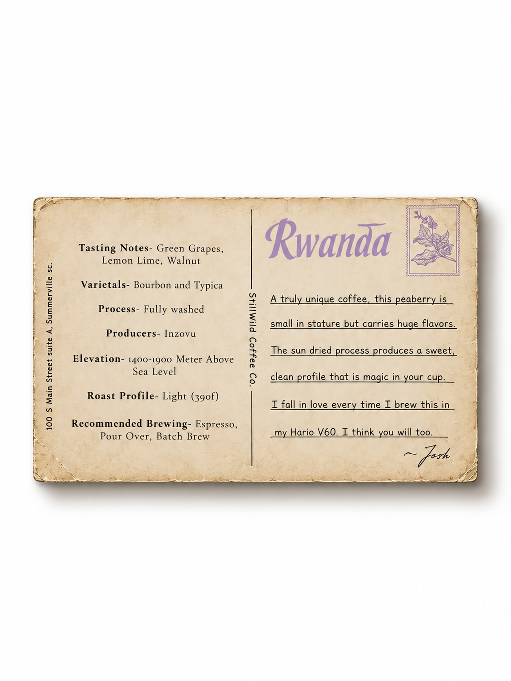 Rwanda Inzovu Peaberry Coffee Beans