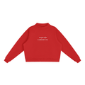 "Maybe Coffee is Addicted to Me" Mock-Neck Crew Sweatshirt