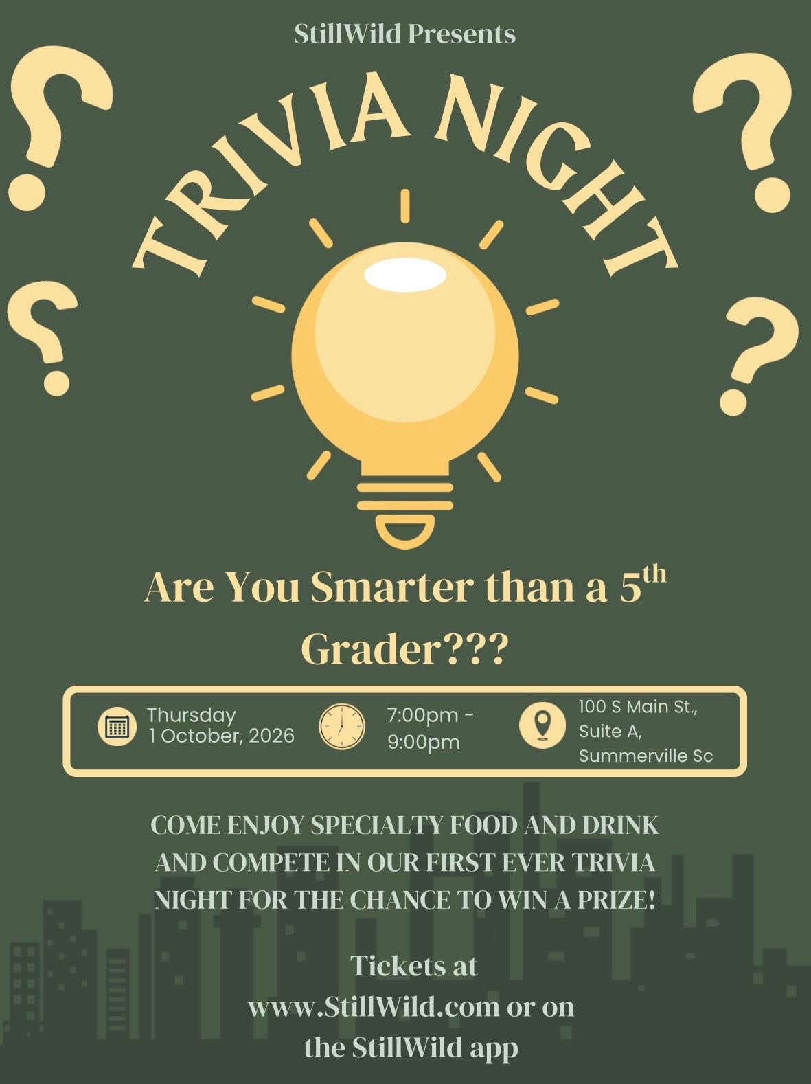 StillWild Trivia Night Tickets