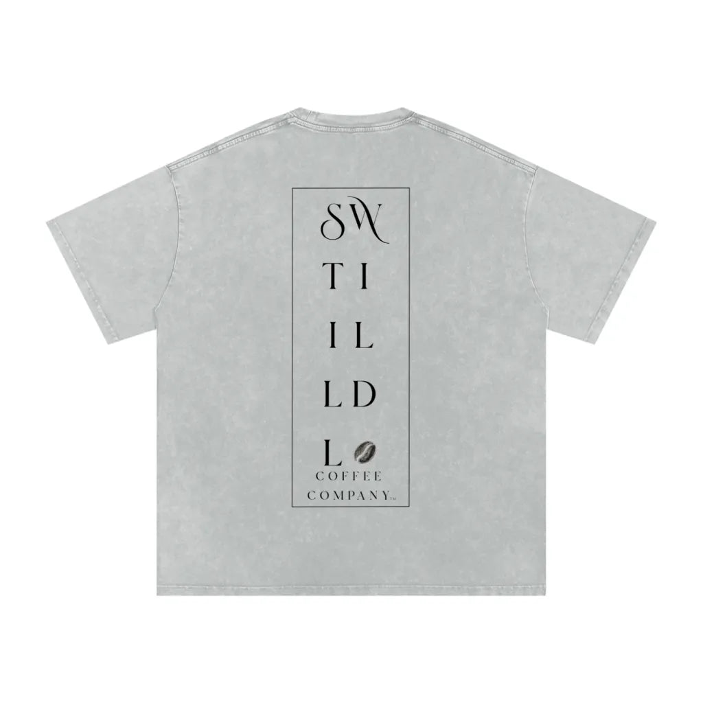 StillWild Snow Washed Oversized Cotton T-Shirt